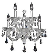 Allegri Brahms 5 Light 18 Inch Wall Sconce in Chrome