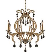 Allegri Duchess 8 Light Transitional Chandelier in Brushed Champagne Gold