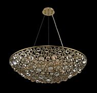 Allegri Ciottolo 12 Light Pendant Light in Brushed Champagne Gold
