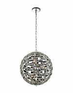 Allegri Alta 9 Light Contemporary Chandelier in Polished Chrome