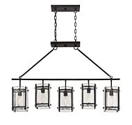 Savoy House Glenwood by Brian Thomas 5 Light Linear Chandelier in English Bronze