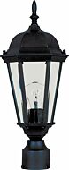 Westlake 1-Light Outdoor Pole with Post Lantern in Black
