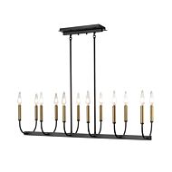 DVI Olivia 12-Light Linear Pendant in Multiple Finishes and Graphite