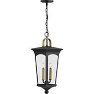 Chatsworth 2-Light Hanging Lantern in Black