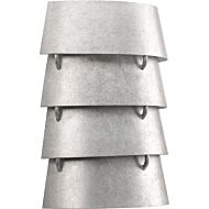 Point Dume-Surfrider 2-Light Wall Sconce in Galvanized Finish
