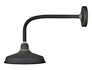 Hinkley Foundry Classic 1-Light Outdoor Wall Light In Textured Black