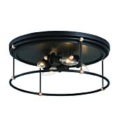 Minka Lavery Westchester County 4 Light Ceiling Light in Sand Coal With Skyline Gold Leaf