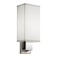 Kichler 5.5 Inch LED Wall Sconce in Brushed Nickel & Chrome