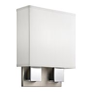 Kichler 11 Inch LED Wall Sconce in Brushed Nickel & Chrome