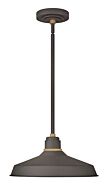 Hinkley Foundry Classic 1-Light Outdoor Wall Light In Museum Bronze