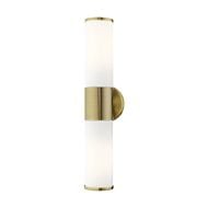 Lindale 2-Light Bathroom Vanity Light in Antique Brass