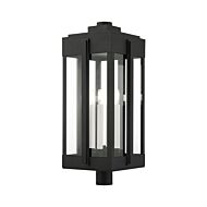 Lexington 4-Light Outdoor Post Top Lantern in Black