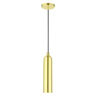 Ardmore 1-Light Pendant in Satin Brass w with Polished Brasss
