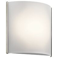 1-Light LED Wall Sconce in Brushed Nickel