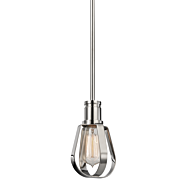 Hudson Valley Red Hook 8 Inch Pendant Light in Polished Nickel