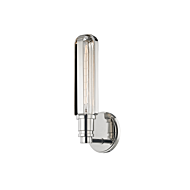 Hudson Valley Red Hook 13 Inch Wall Sconce in Polished Nickel