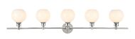 Collier 5-Light Wall Sconce in Chrome