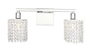 Phineas 2-Light Wall Sconce in Chrome