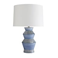 Ogden 1-Light Table Lamp in Provincial Blue