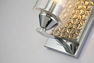 Arcadia 1-Light Wall Sconce in Polished Chrome