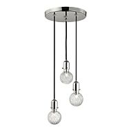 Hudson Valley Marlow 3 Light 7 Inch Pendant Light in Polished Nickel