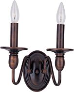 Maxim Lighting Towne 2 Light Wall Sconce, Oil Rubbed Bronze