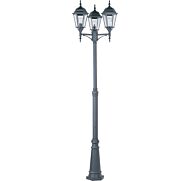 Maxim Lighting Poles 24 Inch 3 Light Outdoor Post Lantern in Black