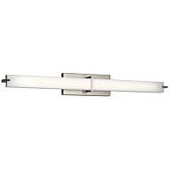 Kichler 37.5 Inch LED  Bathroom Vanity Light in Brushed Nickel
