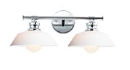 Maxim Willowbrook 2 Light Wall Sconce in Polished Chrome