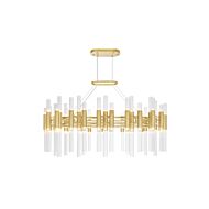 CWI Lighting Orgue 72 Light Chandelier with Satin Gold Finish