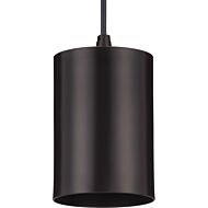 5In Cyl Rnds 1-Light Pendant in Antique Bronze