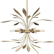Mariposa 6-Light Pendant in Antique Gold