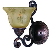 Maxim Lighting Symphony 11 Inch Screen Amber Wall Sconce in Oil Rubbed Bronze