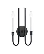 Tux 2-Light Wall Sconce in Black