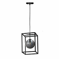 Maxim Fluid 10 Inch Pendant Light in Black and Polished Chrome