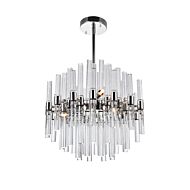 CWI Lighting Miroir 8 Light Chandelier with Polished Nickel Finish