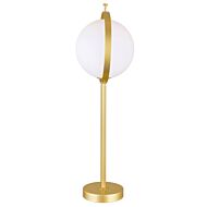 CWI Lighting Da Vinci 1 Light Table Lamp with Brass Finish