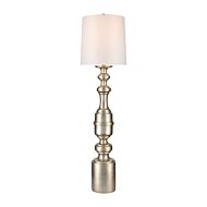Cabello 1-Light Floor Lamp in Antique Silver