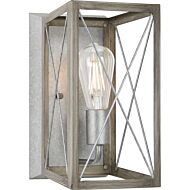 Briarwood 1-Light Wall Sconce in Galvanized Finish