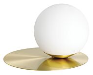 Arenales 1-Light Table Lamp in Brushed Brass