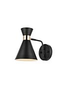 Halycon 1-Light Wall Sconce in Black