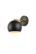 Othello 1-Light Wall Sconce in Black