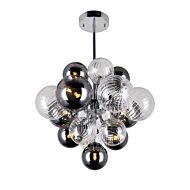 CWI Lighting Pallocino 8 Light Chandelier with Chrome Finish