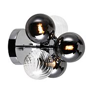 CWI Lighting Pallocino 3 Light Sconce with Chrome Finish