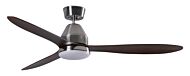 Lucci Air Whitehaven 1-Light 56in Hanging Ceiling Fan in Brushed Chrome