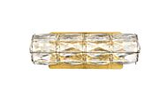 Valetta 1-Light LED Wall Sconce in Gold