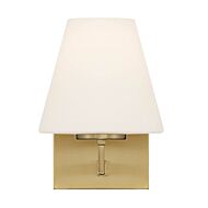 Palmyra 1-Light Wall Sconce in Brushed Gold