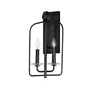 Madeira 2-Light Wall Sconce in Anthracite