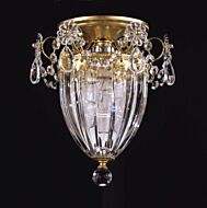 Bagatelle 1-Light Semi-Flush Mount Ceiling Light in Heirloom Gold