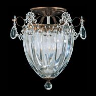 Schonbek Bagatelle 3 Light Ceiling Light in Heirloom Bronze with Clear Heritage Crystals